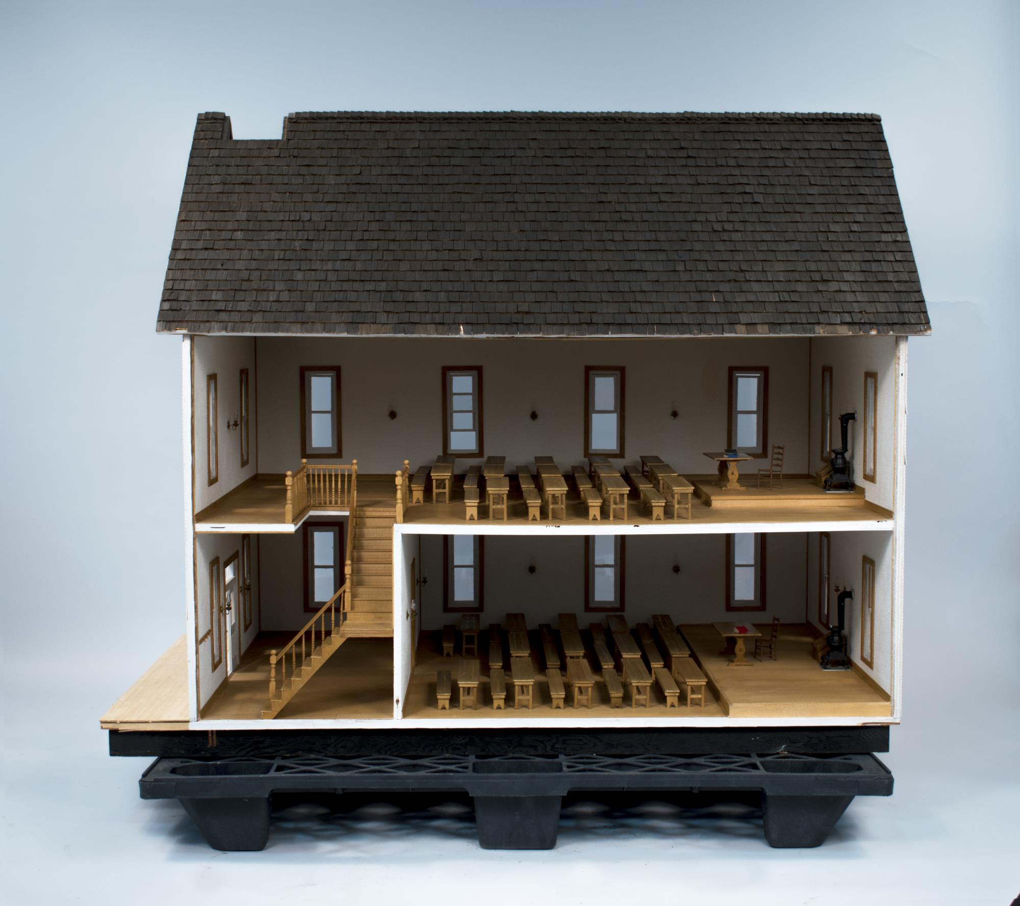 Image of Miniature model made in 1980 of Central School which was established in 1870