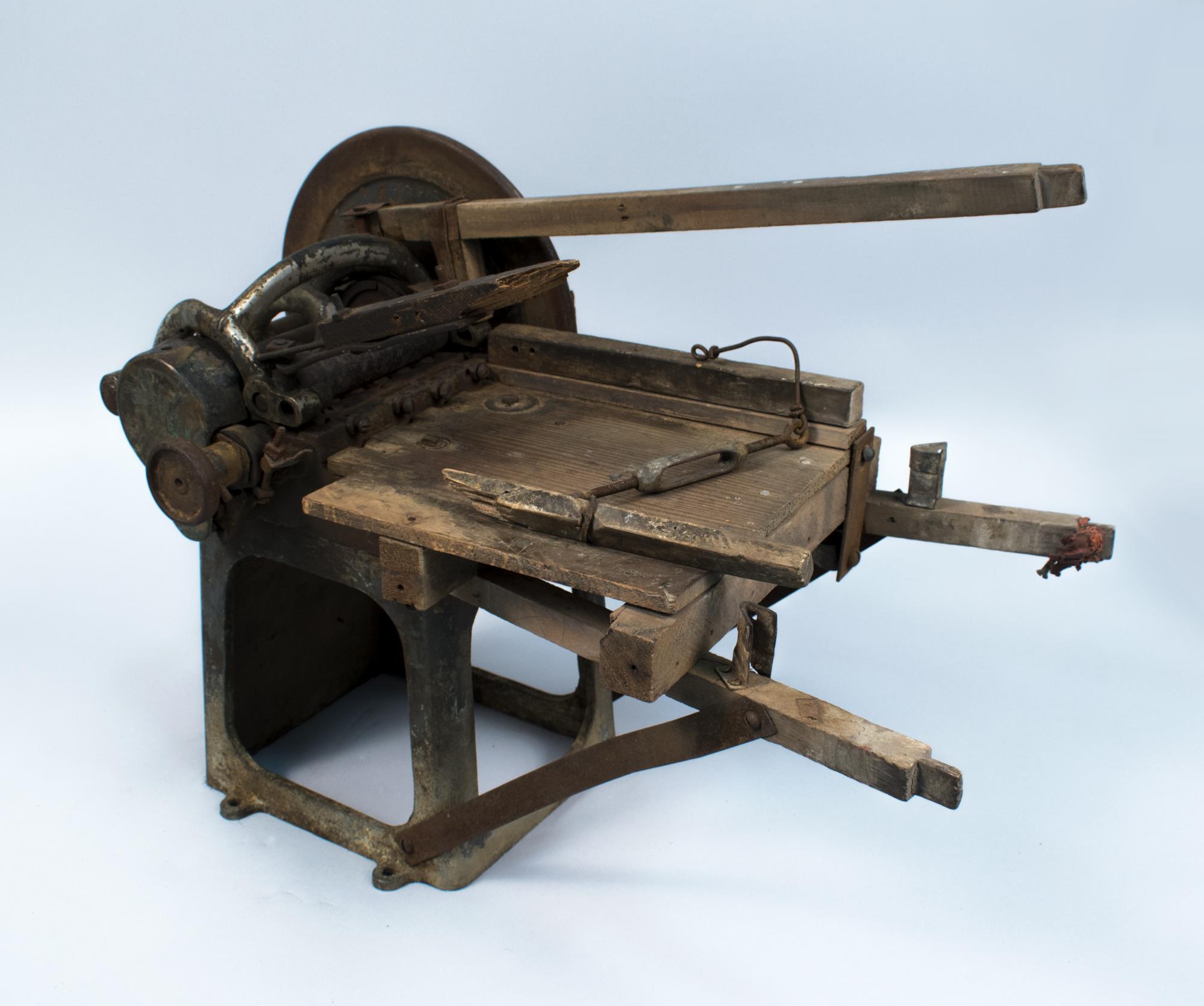 Image of Rubber band making machine, ca. 1930s