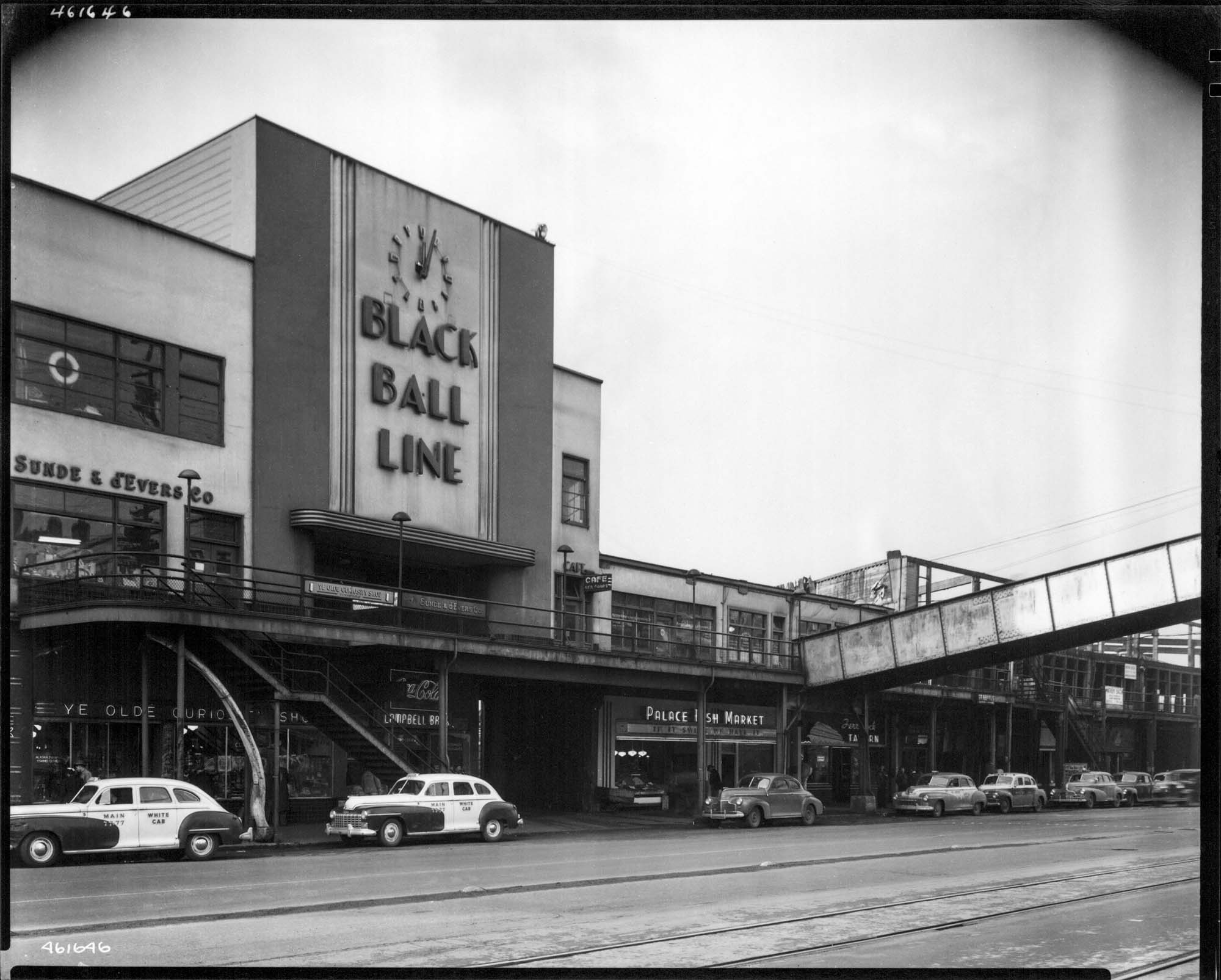 Image of Black Ball ferry terminal, Seattle, 1946