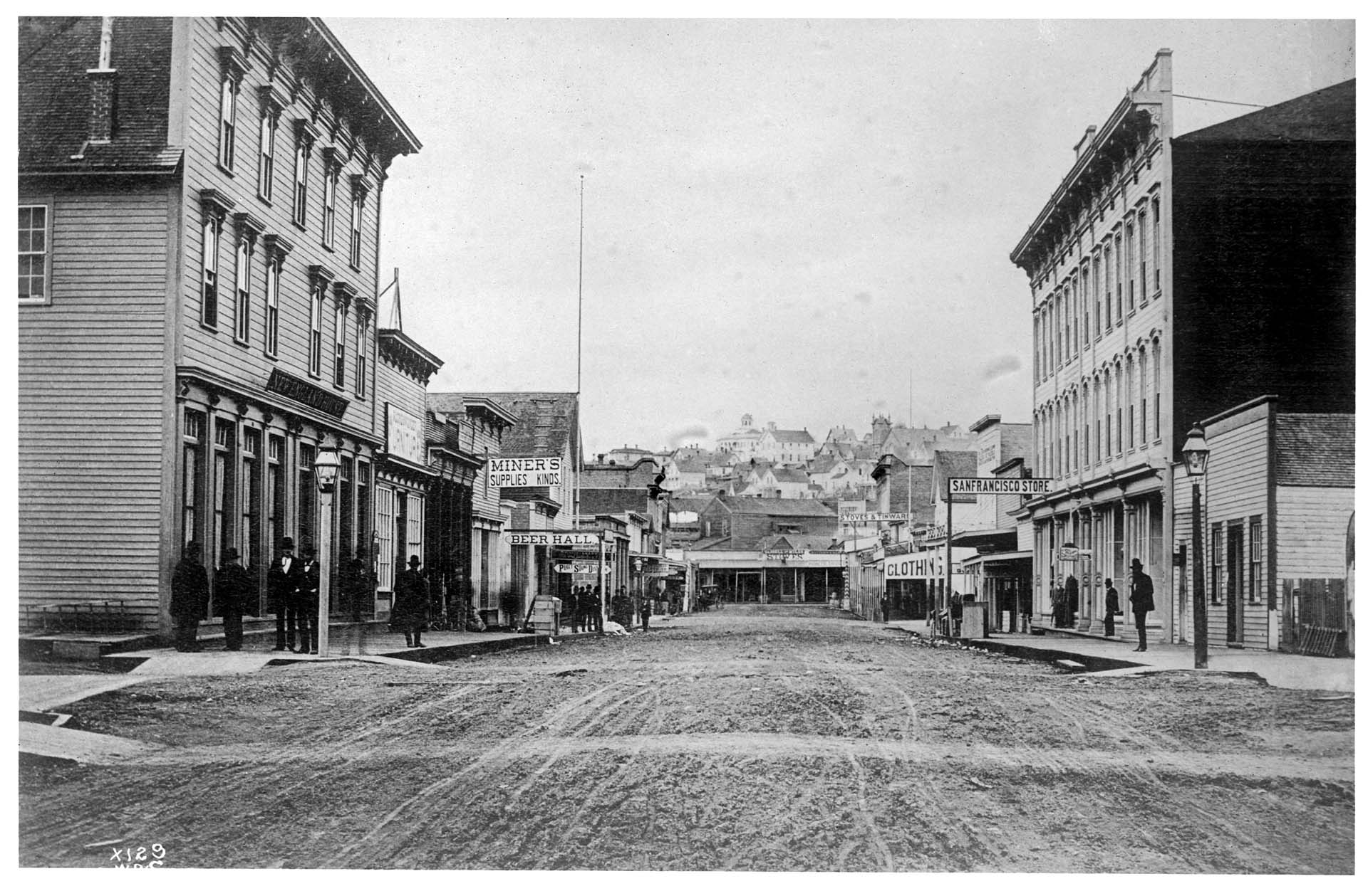 Image of Seattle's downtown before the Great Fire, 1883