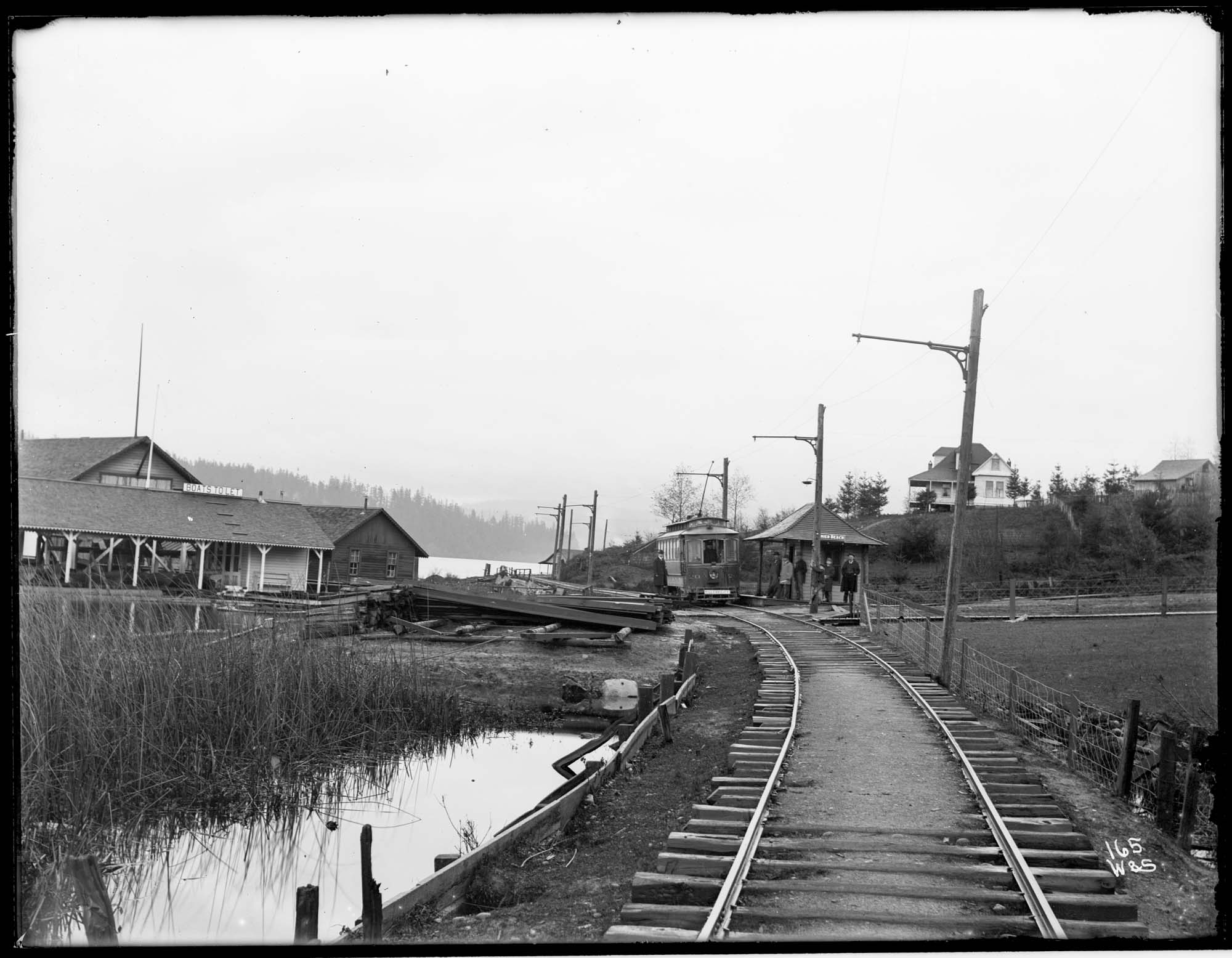 Image of Rainier Beach streetcar station, circa 1911