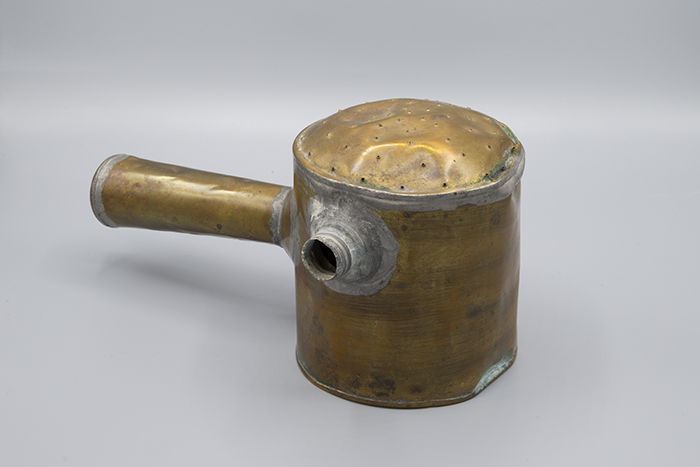 Image of Brass sprinkling can from Chinese laundry in San Francisco, ca. 1910