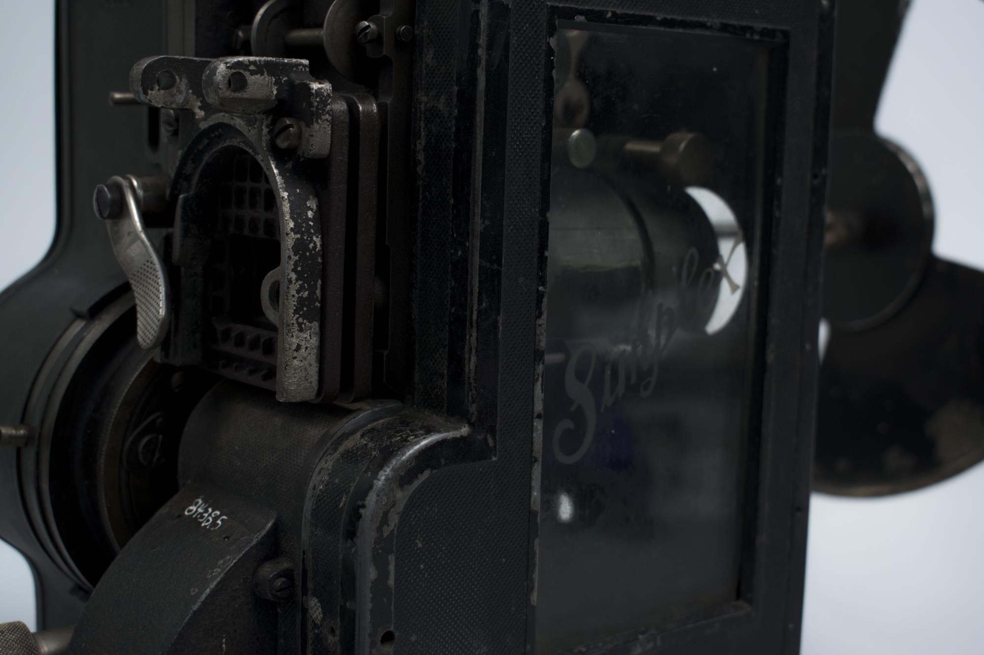 Image of Reel-to-reel silent movie projector, 1916