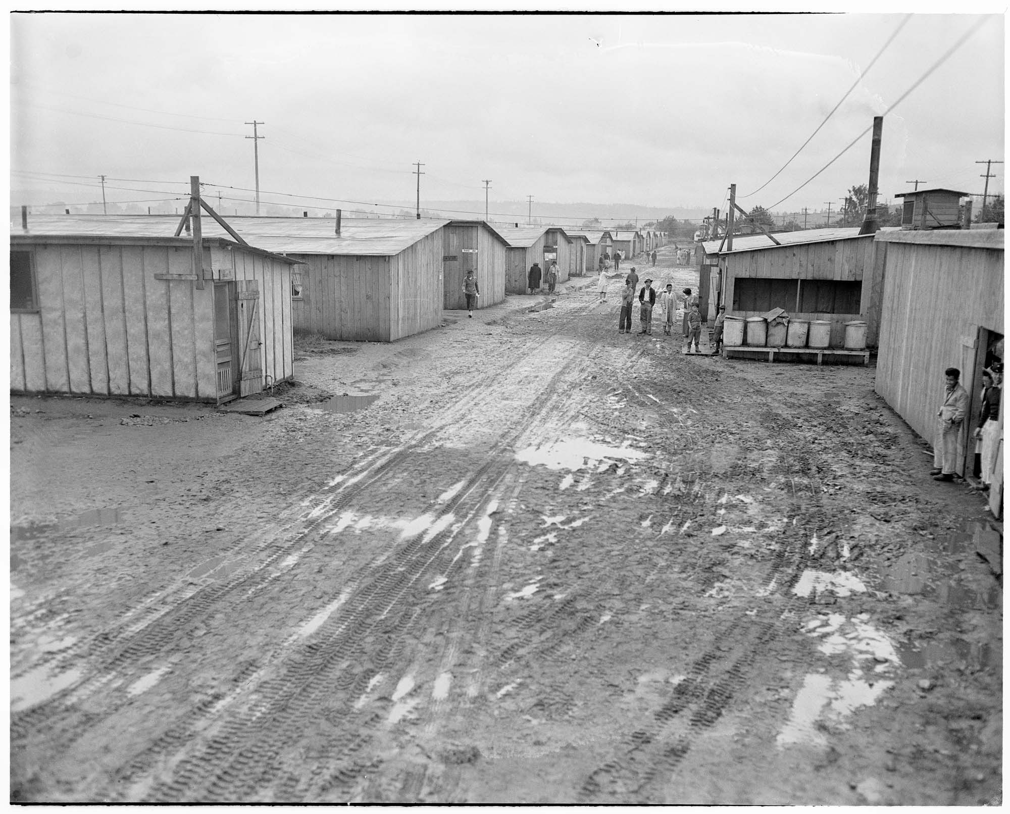 Image of Barracks at Puyallup Assembly Center, Puyallup, 1942
