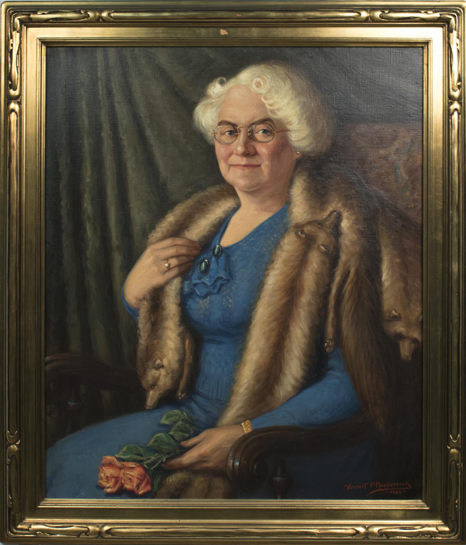 Image of Portrait of Dr. Kathryn Harrison at age 85 by Herbert P. Muehlenbeck, ca. 1944