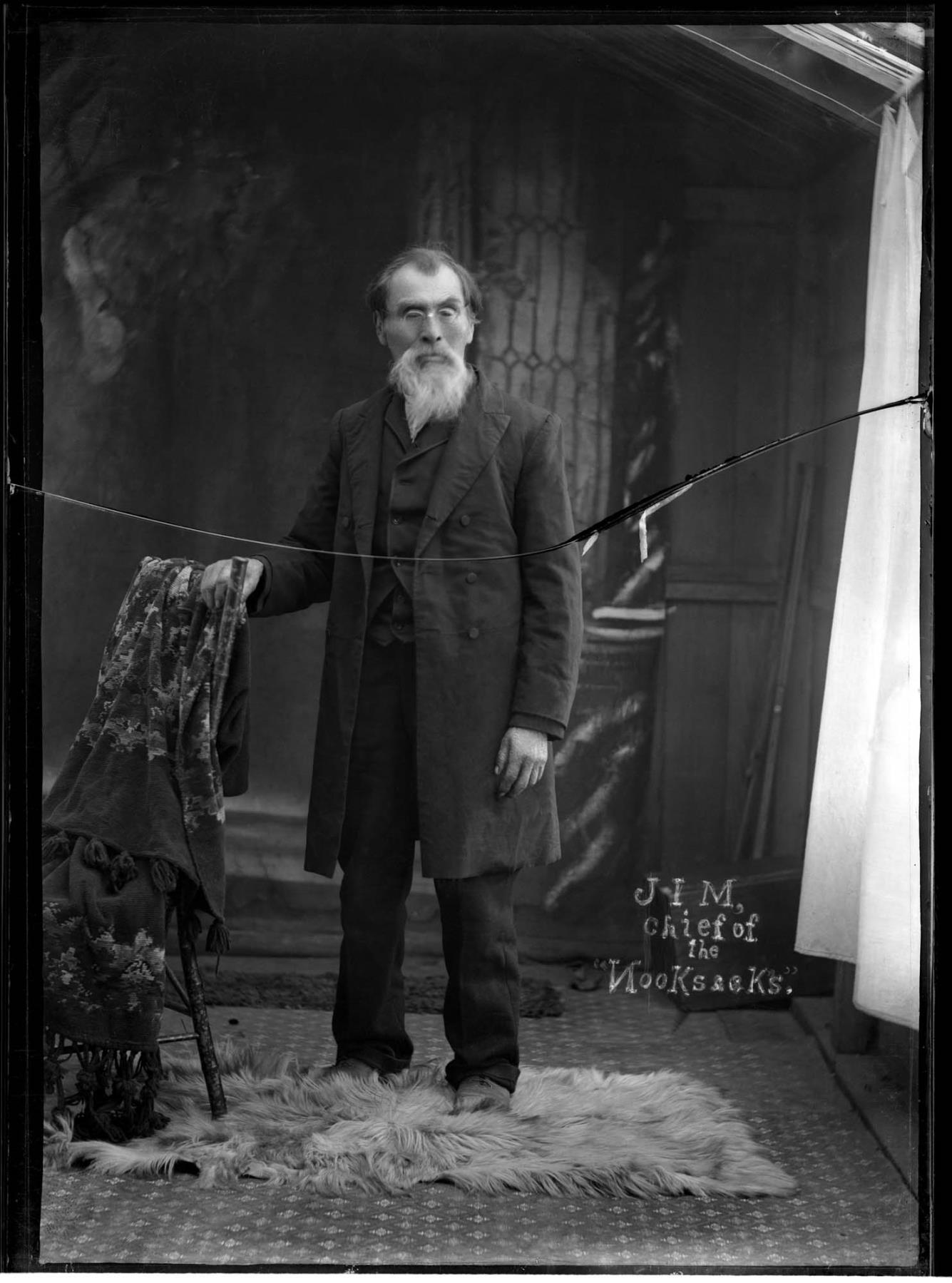 Image of Jim Yellakanim, Nooksack chief, circa 1898