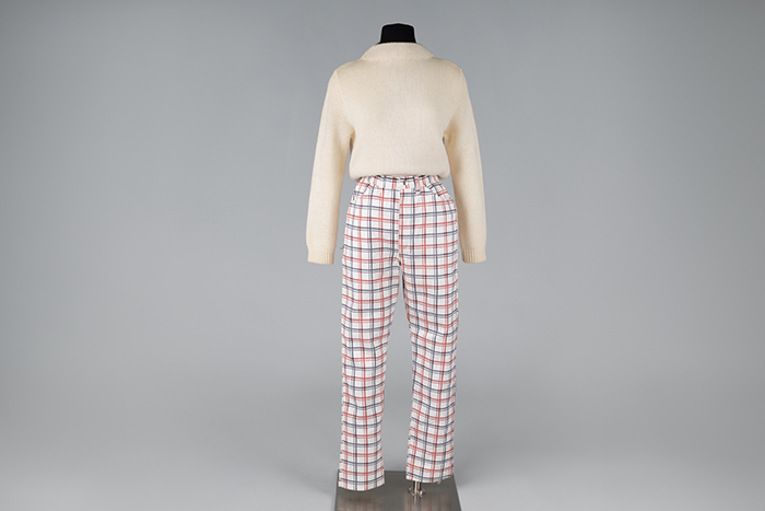 Image of Wrangler jeans in white, red, and blue, 1967