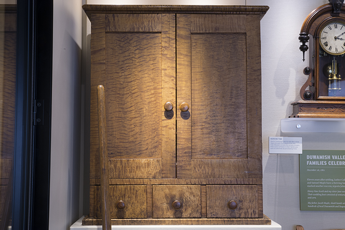 Image of Maple desk top made by Henry Van Asselt, ca. 1860