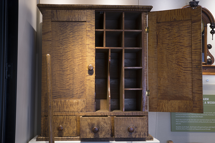 Image of Maple desk top made by Henry Van Asselt, ca. 1860