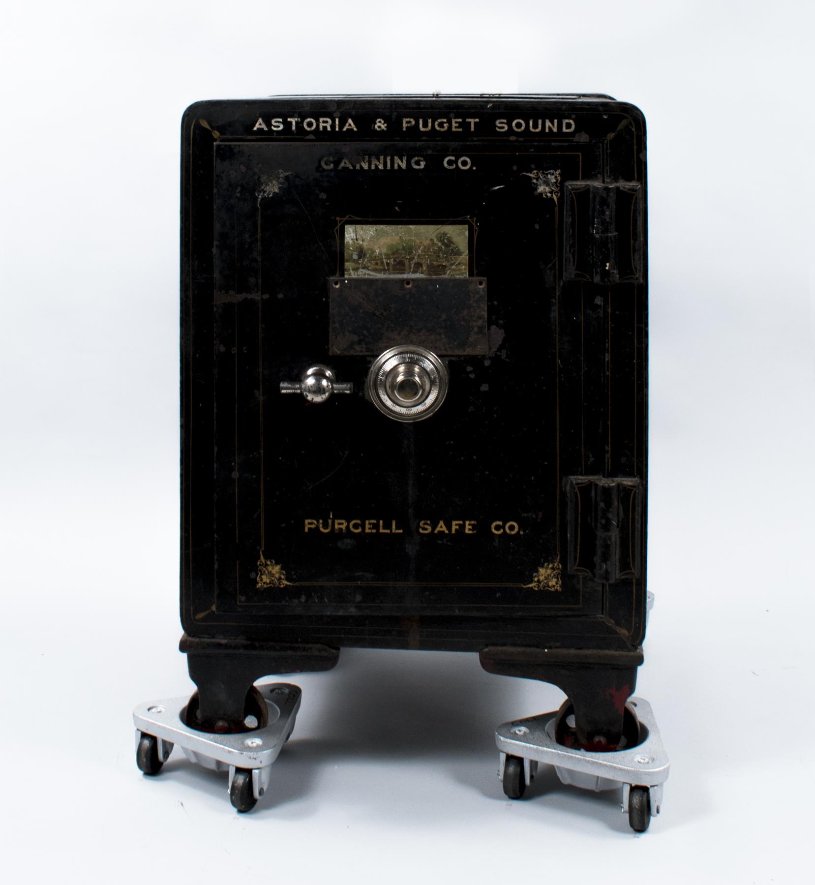 Image of Astoria & Puget Sound Canning Company safe, ca. 1910
