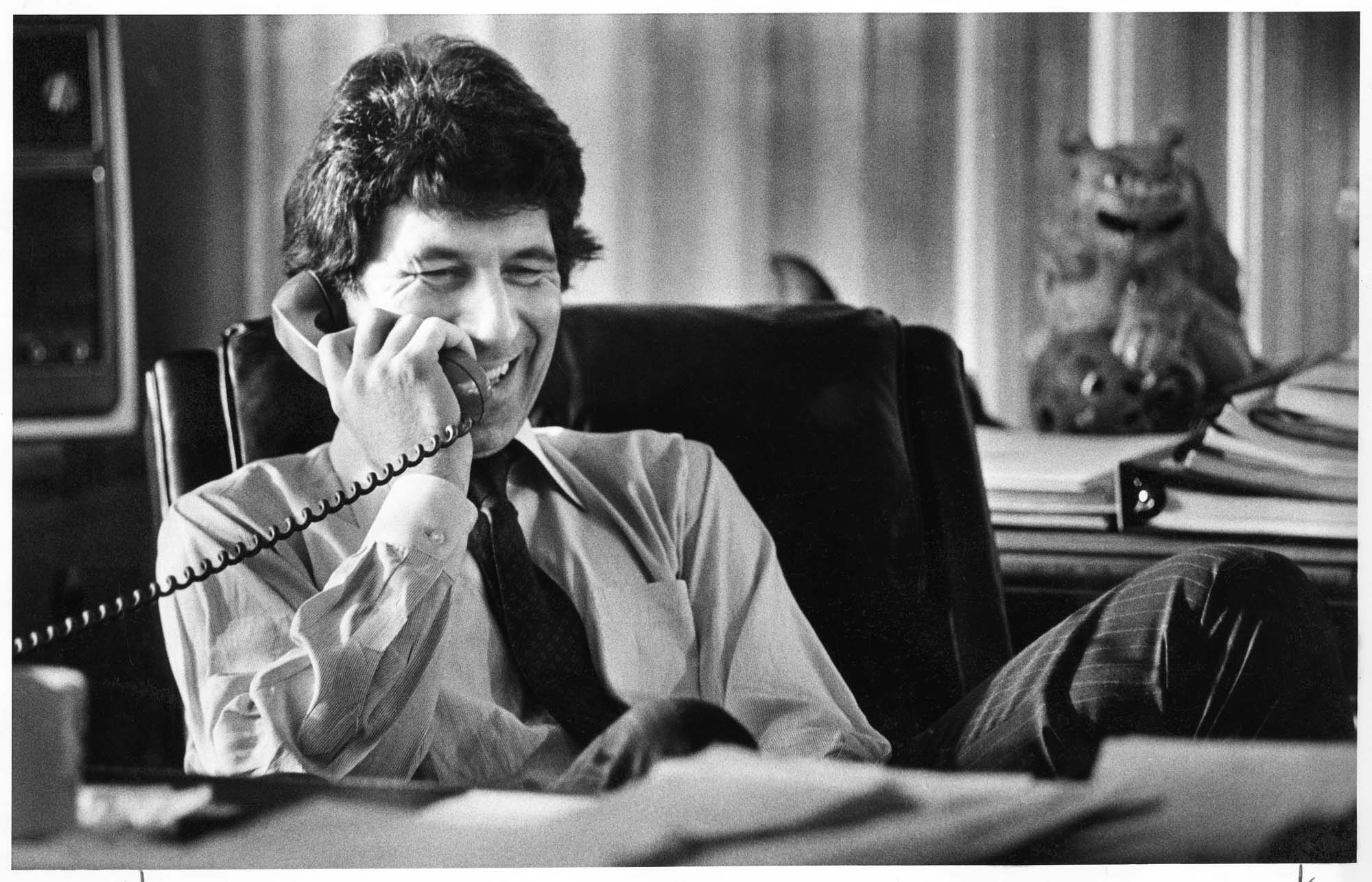 Image of Mayor Charles Royer in his office, Seattle, February 5, 1980