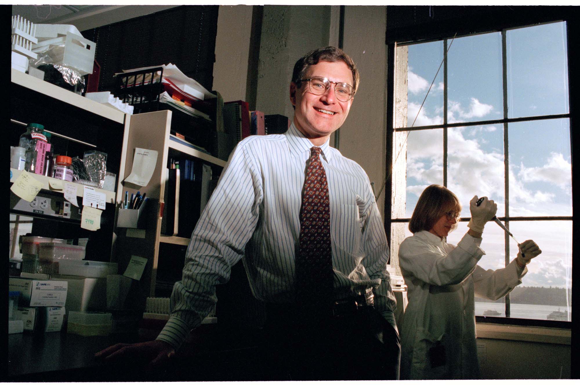 Image of Immunex CEO Ed Fritzky, Seattle, March 13, 1997