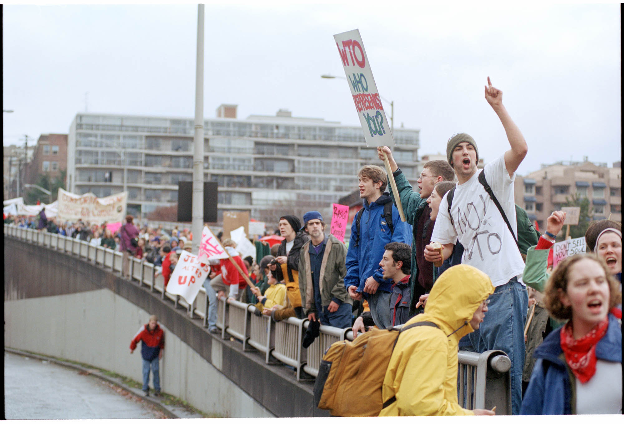Image of Student WTO protest, Seattle, November 30, 1999