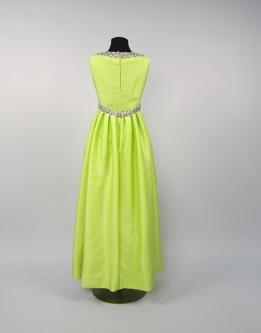 Image of Green dress with rhinestones, sold by John Doyle Bishop, ca. 1965