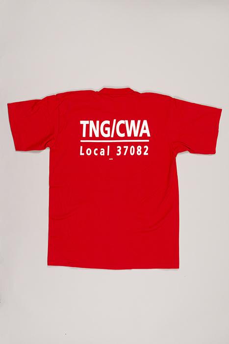 Image of T-shirt from newspaper guild strike, 2000