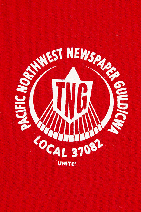 Image of T-shirt from newspaper guild strike, 2000