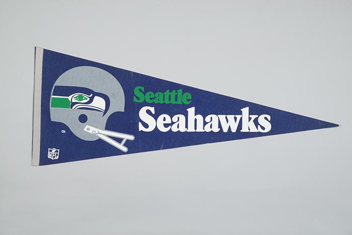 Image of Seattle Seahawks pennant, ca. 2000