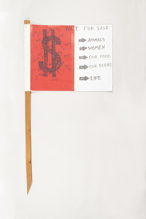 Image of WTO protest sign, 