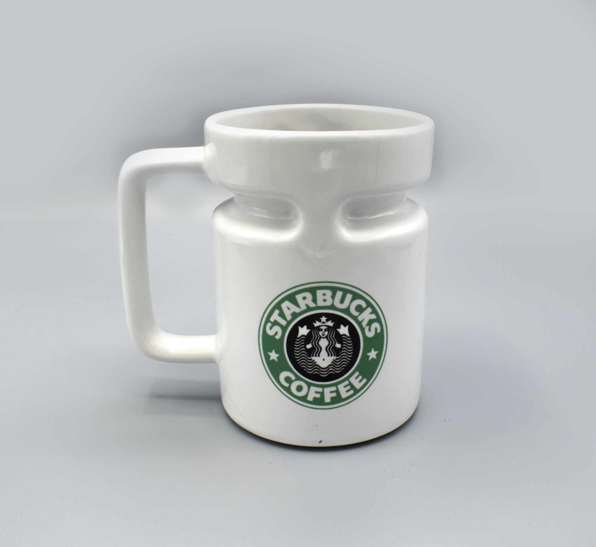Image of Starbucks car mug with lid, ca. 1990