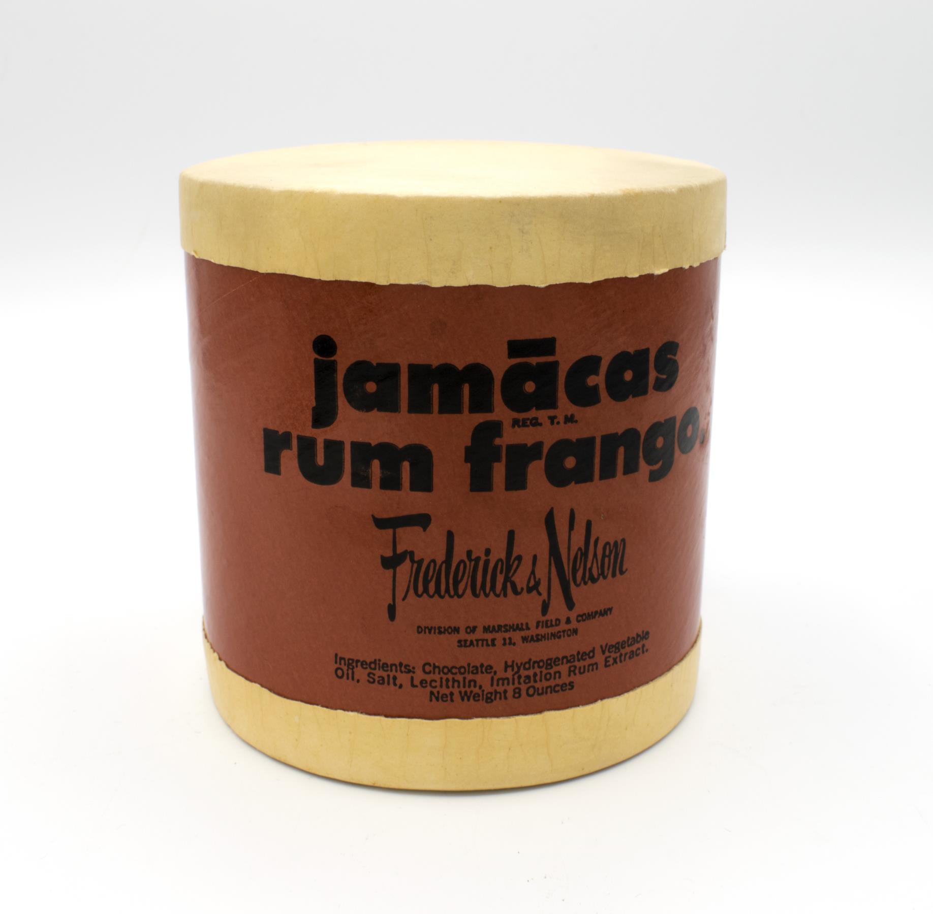 Image of Jamacas Rum Frango container, ca. 1950s