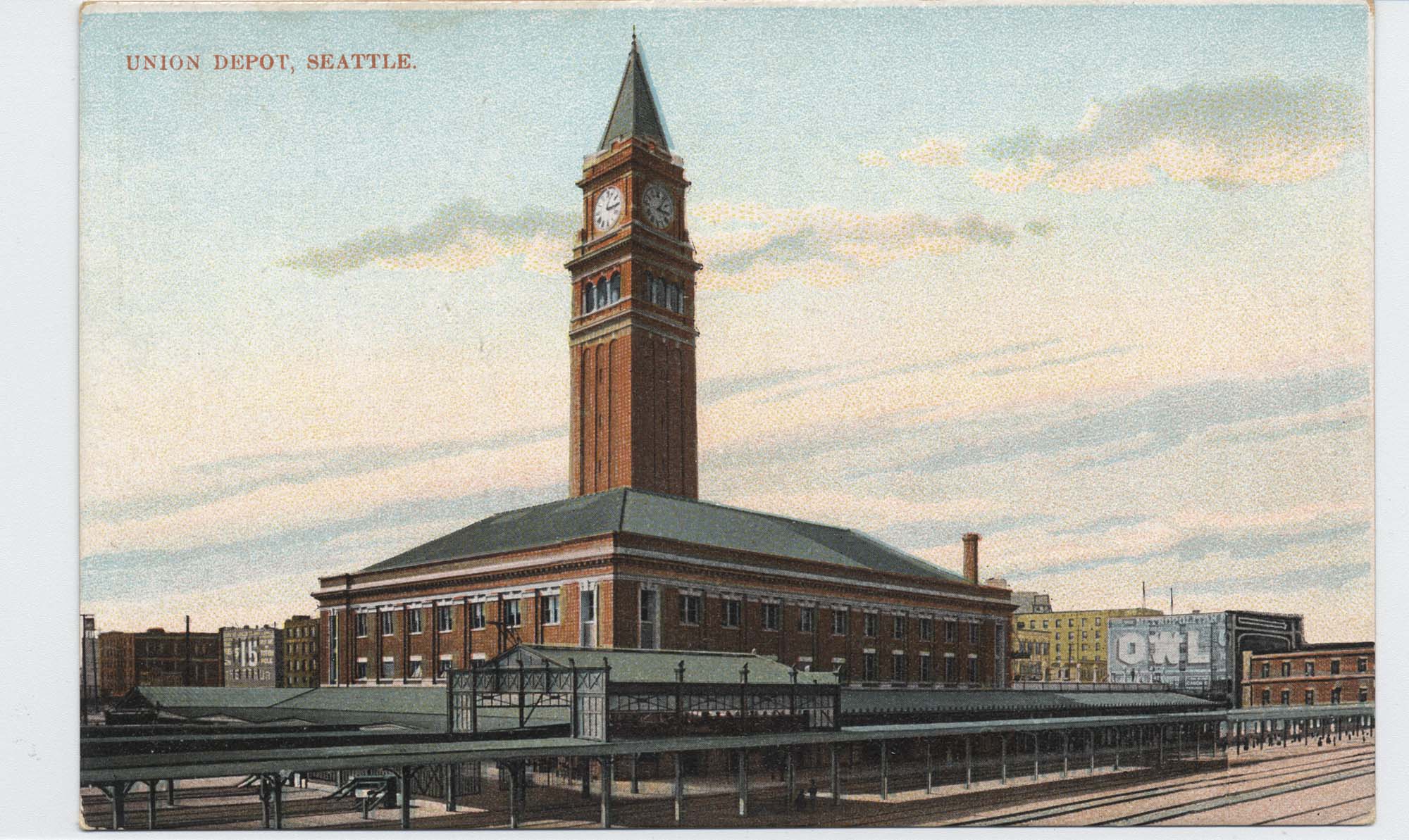 Image of King Street Station, Seattle, circa 1910