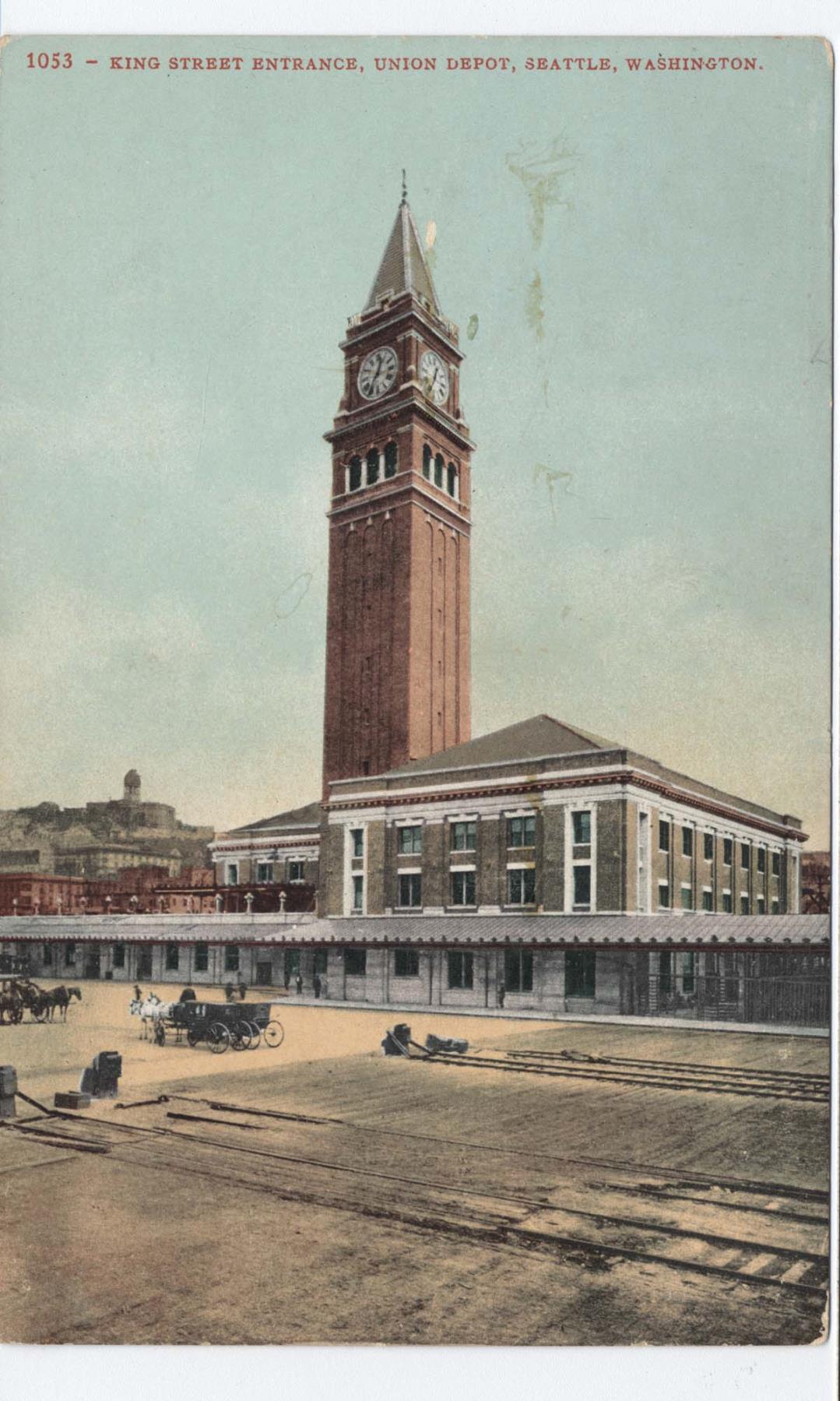 Image of King Street Station, Seattle, circa 1910