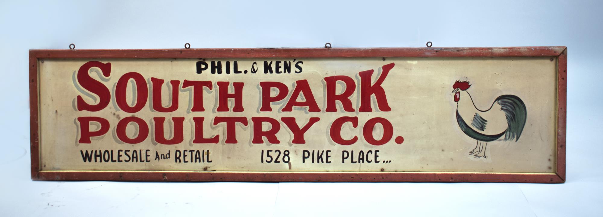 Image of Sign for South Park Poultry Company, ca.1900-1920