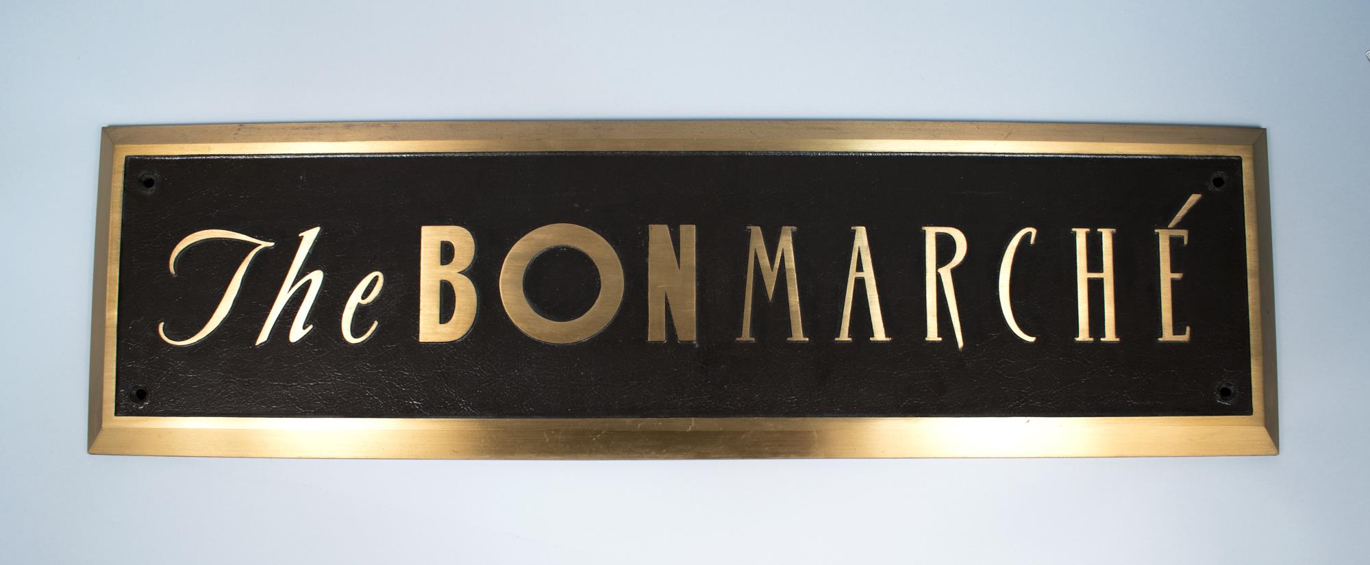 Image of Building plaque for The Bon Marché, ca. 1929