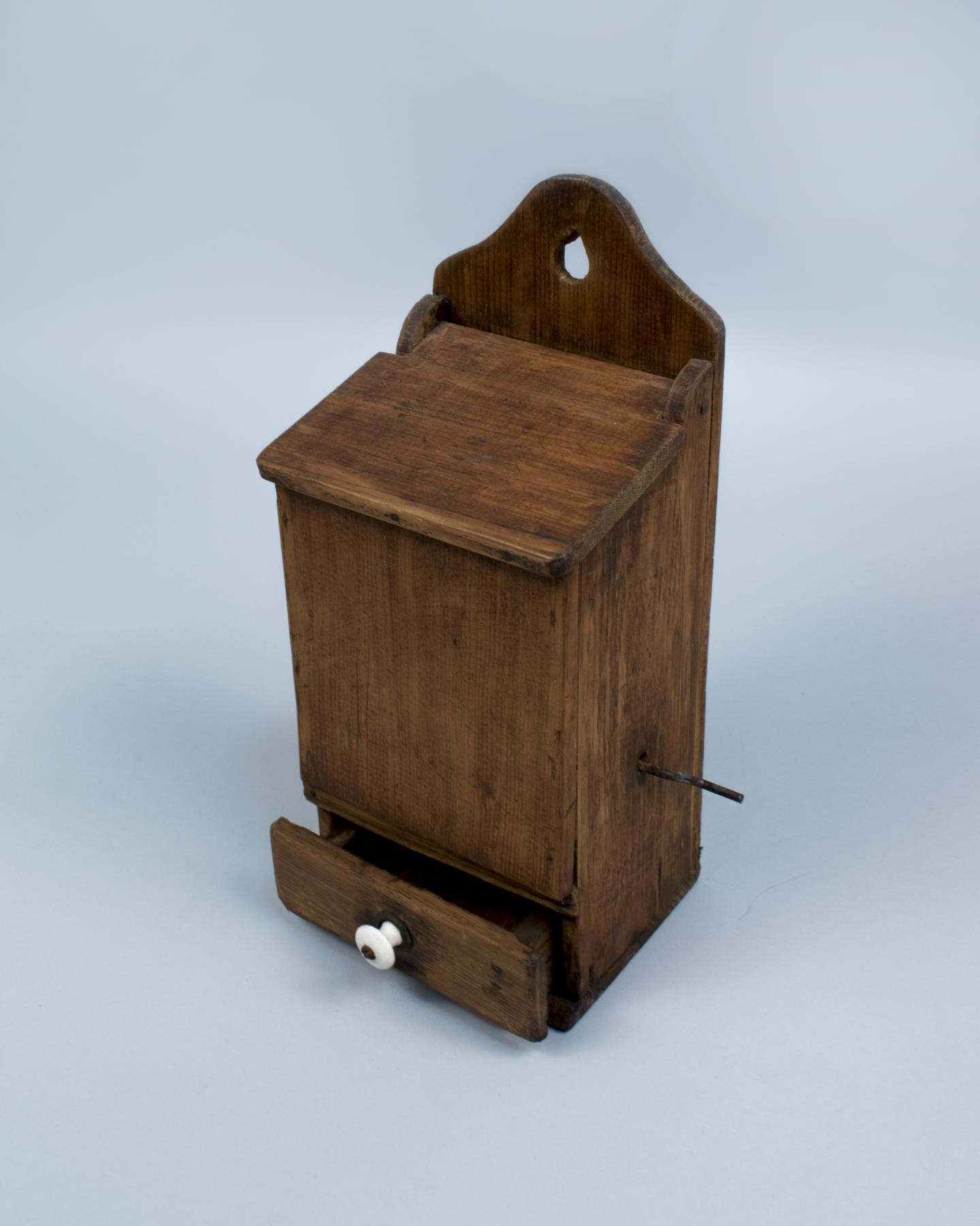 Image of Handmade wooden salt grinder, 1880-1890