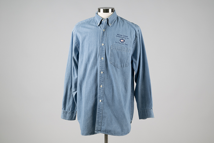 Image of Denim shirt from last McCaw Cellular general council meeting, 1994