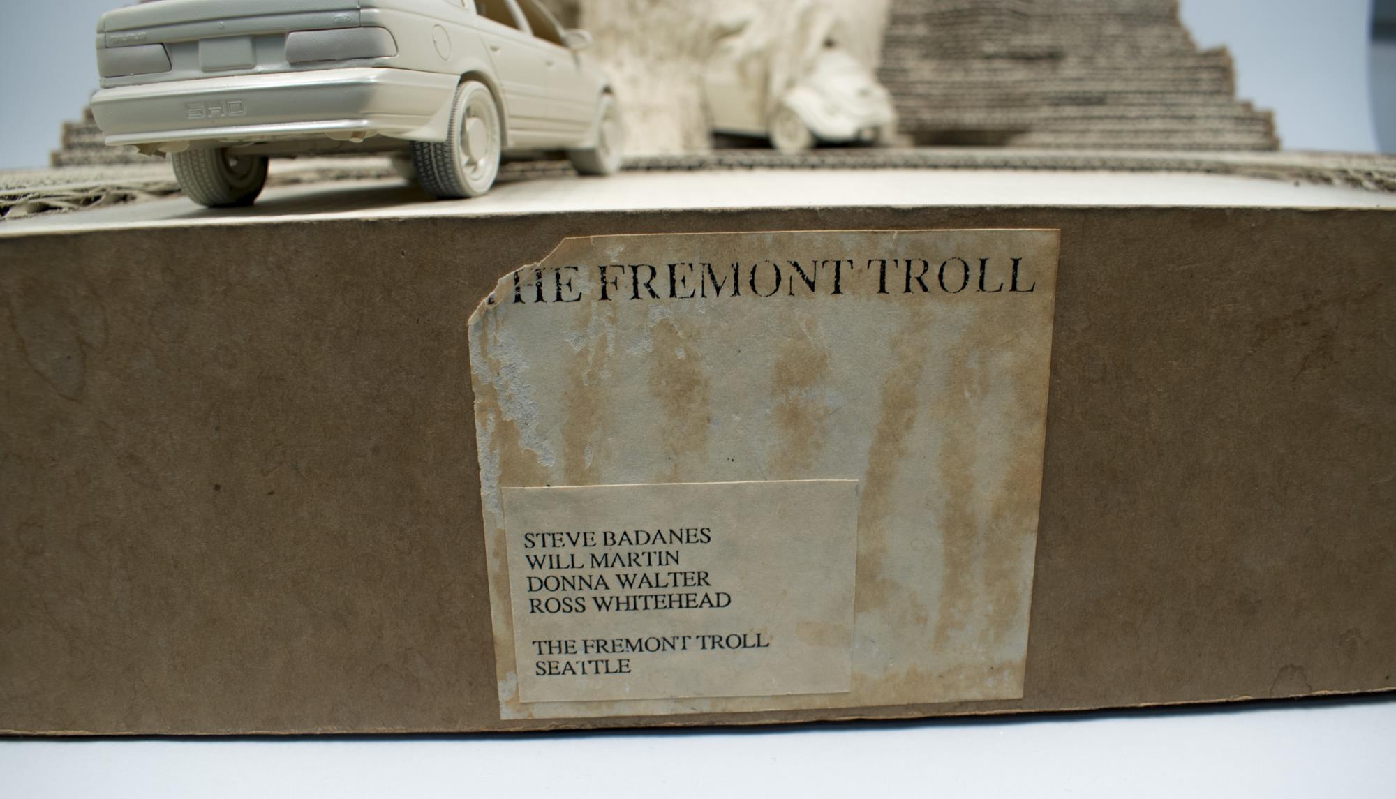 Image of Original artists' model for Fremont Troll sculpture made in June 1990