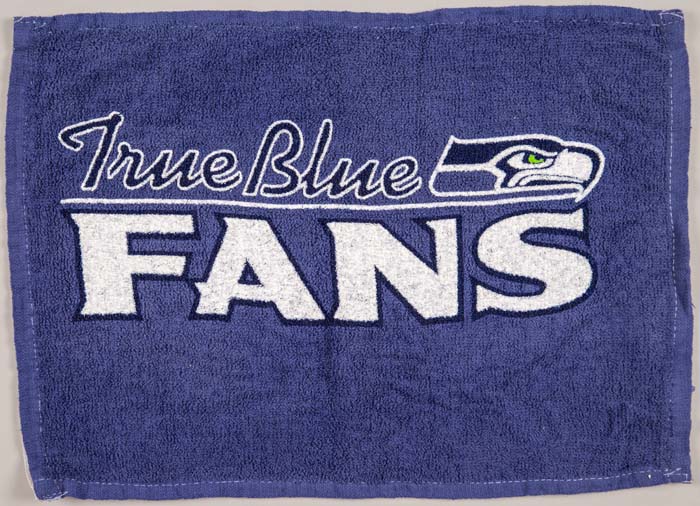 Image of Seattle Seahawks fan towel, ca. 2000s