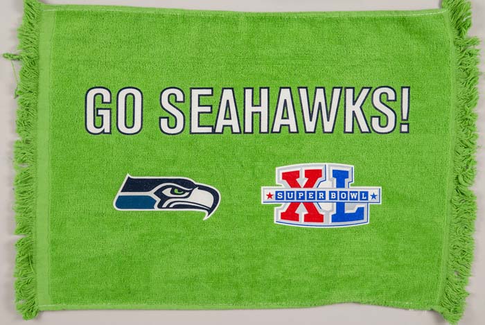 Image of Seattle Seahawks Super Bowl XL fan towel, 2006