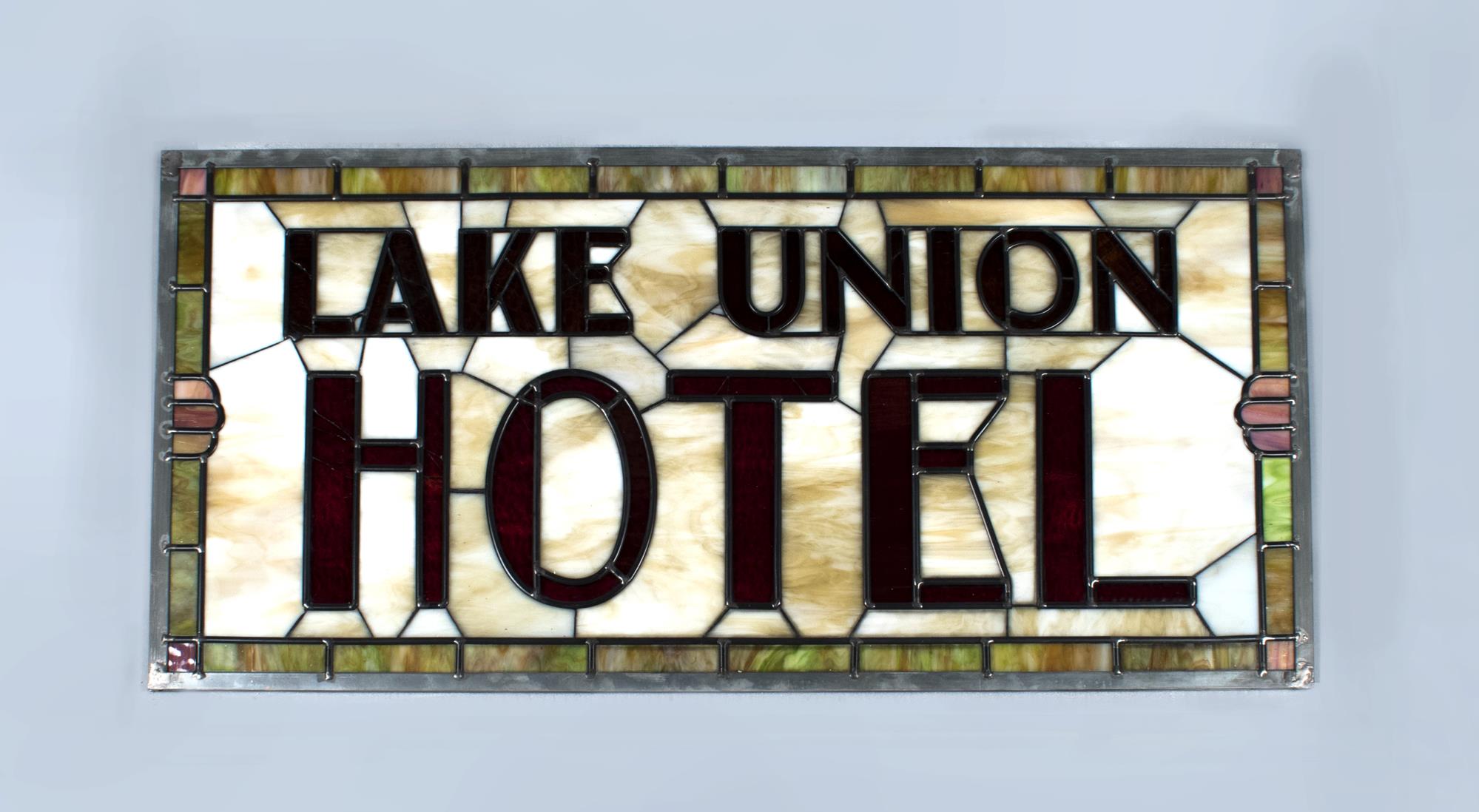 Image of Stained glass window for the Lake Union Hotel, ca. 1930