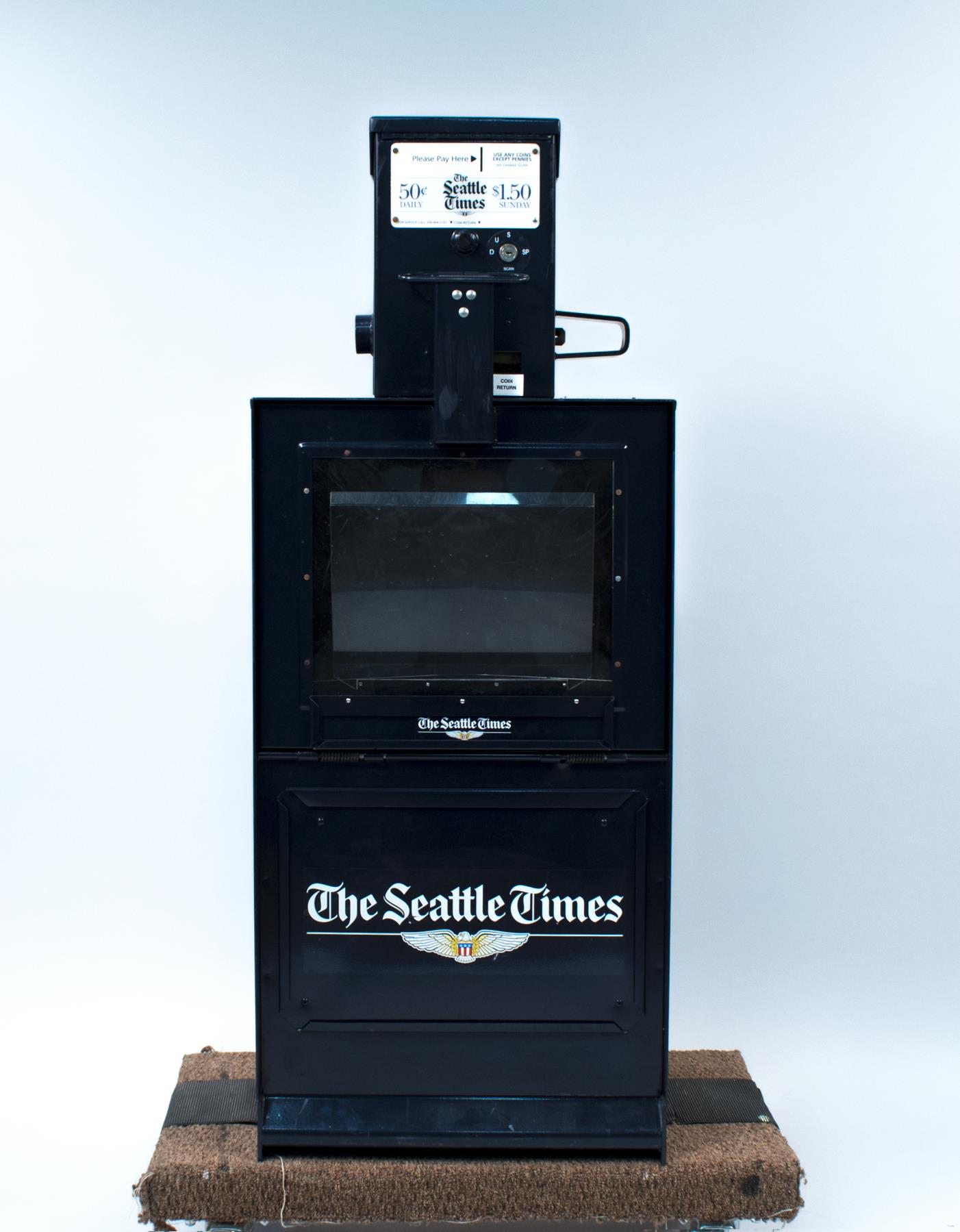 Image of Seattle Times newspaper rack, ca. 2000
