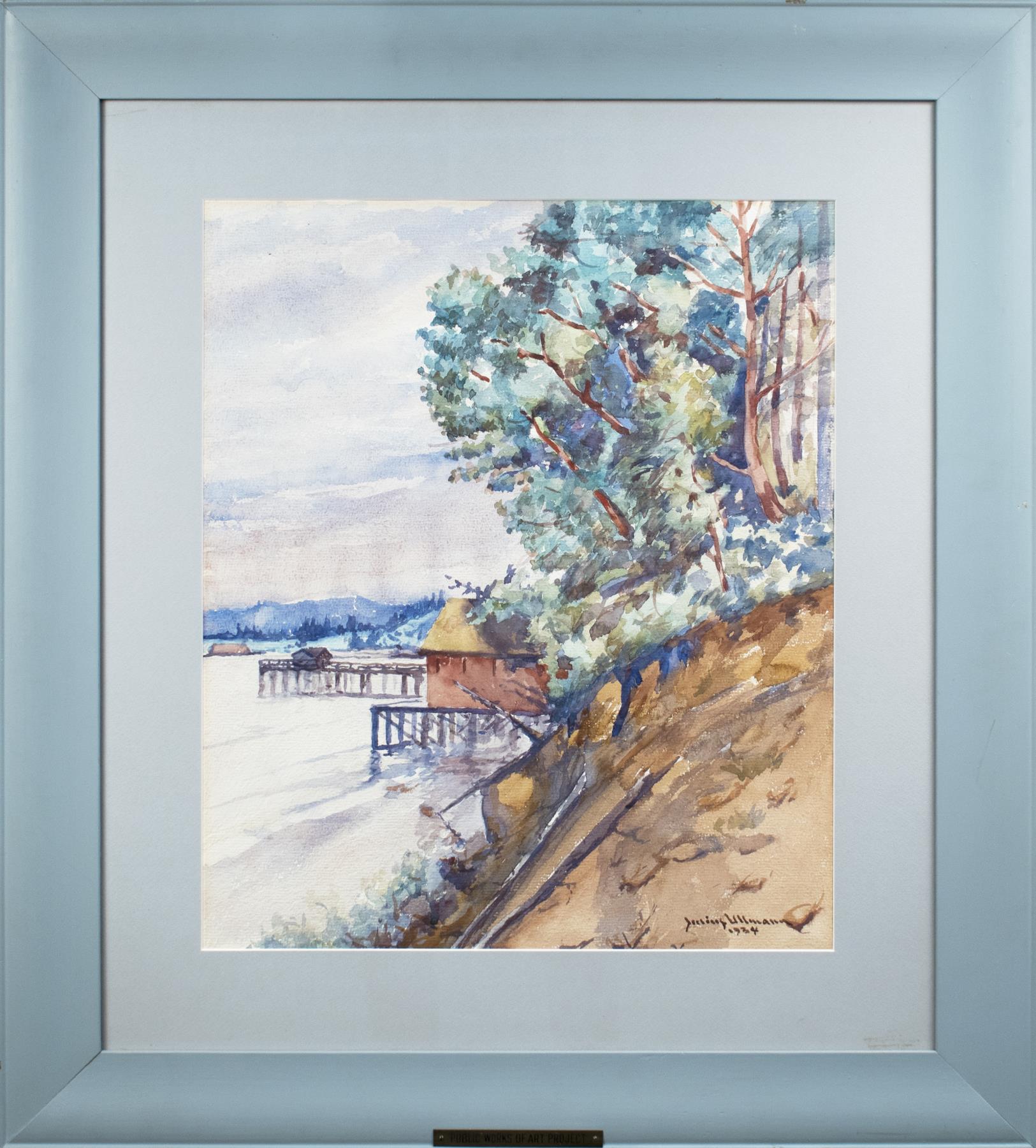 Image of Watercolor painting by Julius Ullman, 