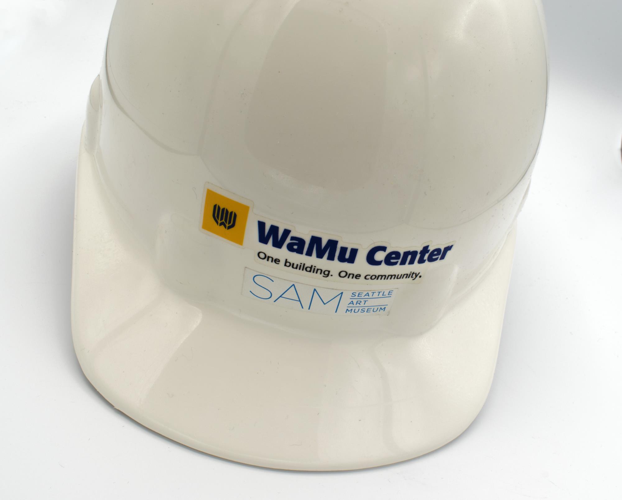 Image of Hard hat commemorating the new WaMu Center, Washington Mutual Corporation headquarters, 2007