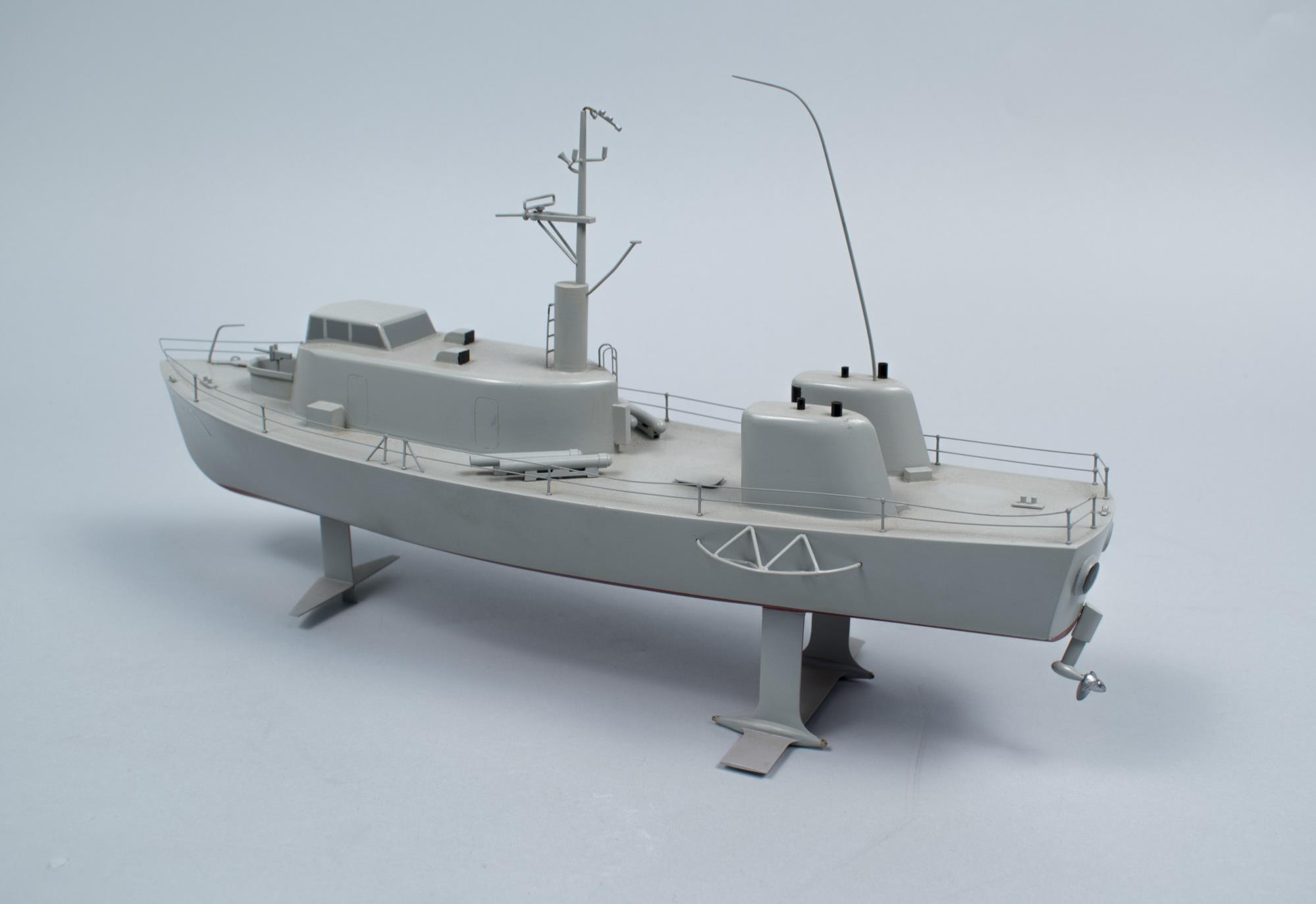 Image of Model of a Boeing-made USS High Point (PCH1) hydrofoil, ca. 1962