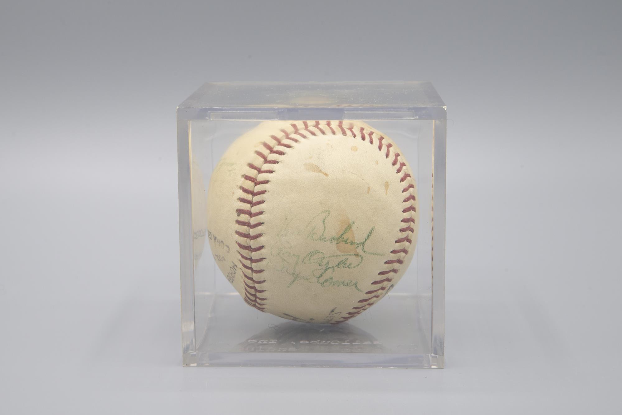 Image of Baseball signed by members of the Seattle Pilots, 1969