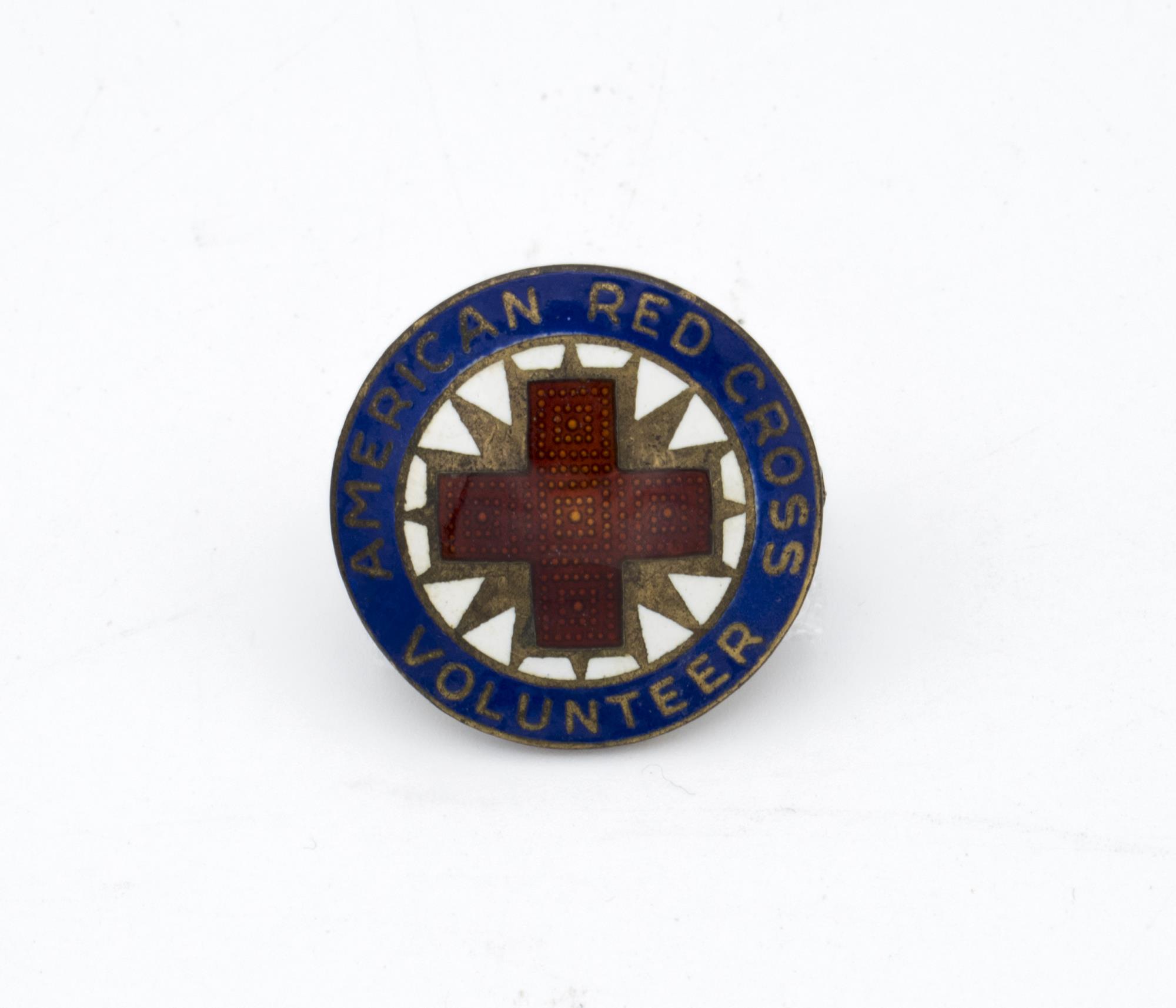 Image of Red Cross volunteer pin, 1940s