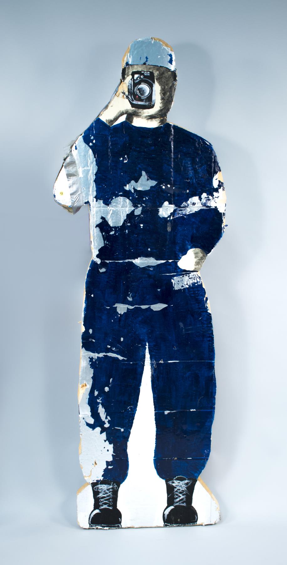 Image of Life-sized cutout figure from the Seattle Newspaper Guild strike, 2000