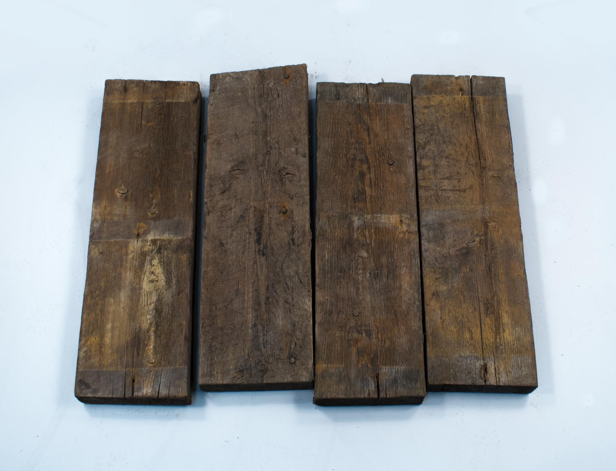 Image of Set of eight cedar boardwalk planks, ca. 1880
