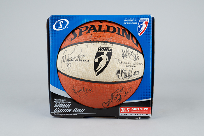 Image of Signed Seattle Storm team ball from 2010 championship season