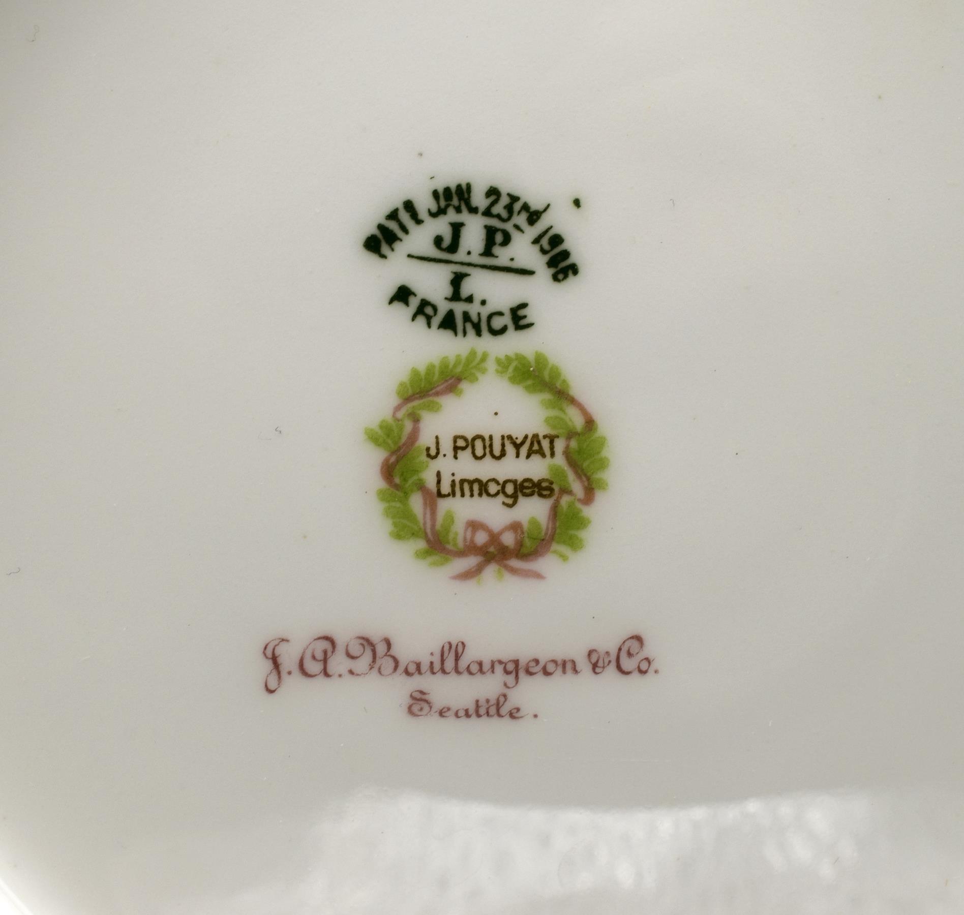 Image of J.A. Baillargeon Department Store china set, ca. 1906-1911
