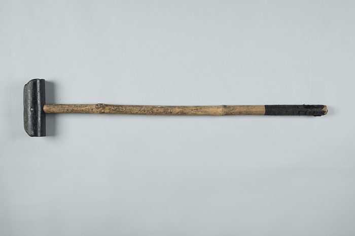 Image of Bamboo mallet used by Bryce Weaver for bike polo in Seattle, ca. 1999-2000