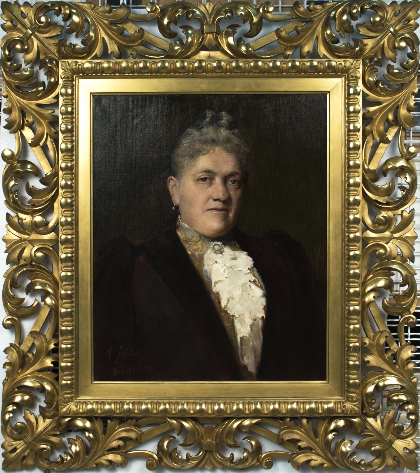 Image of Portrait of Mrs. Bailey (Babette) Gatzert by Abram Fuks, 1890