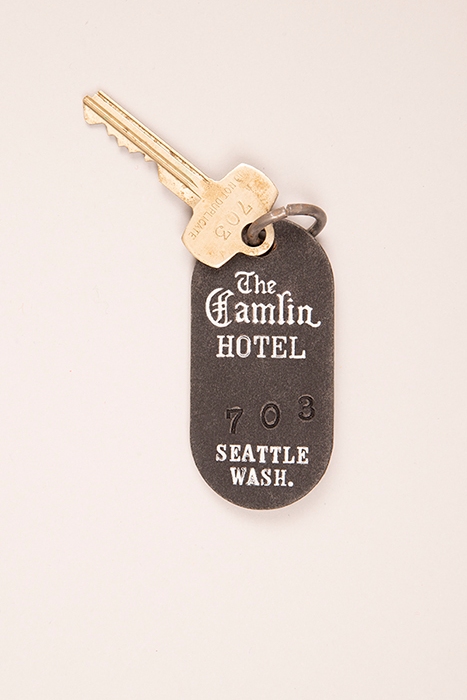 Image of Room key from the Camlin Hotel, ca. 1970s