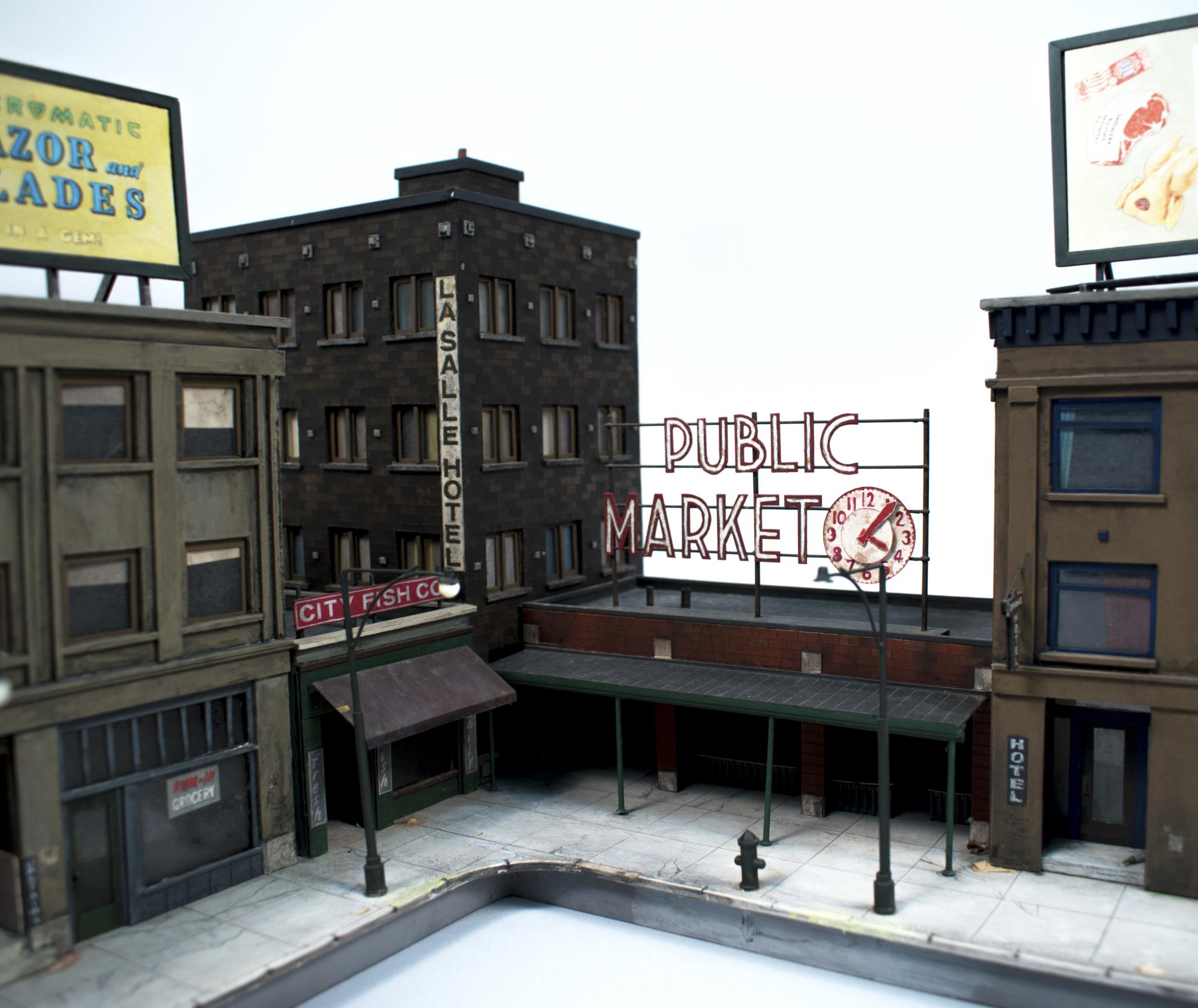 Image of Large model of Seattle for 1985 movie, 