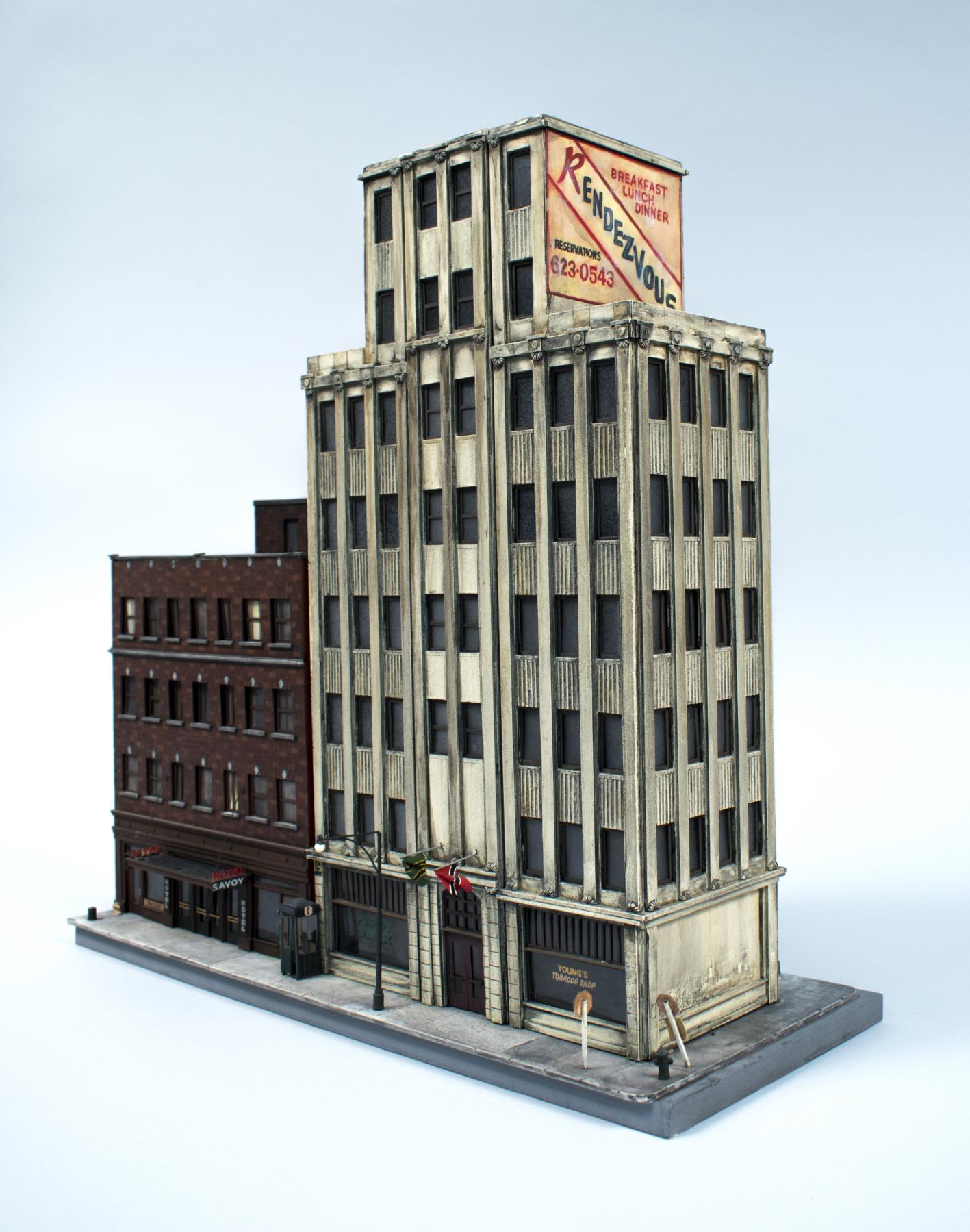 Image of Large model of Seattle for 1985 movie, 