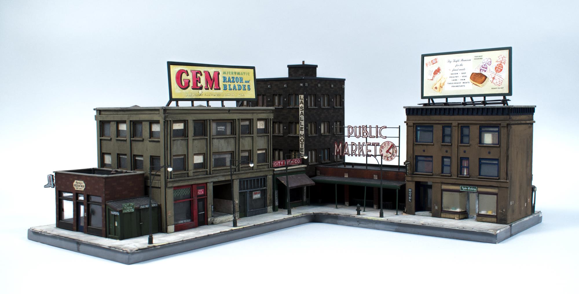 Image of Large model of Seattle for 1985 movie, 